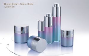 15ml 30ml 50ml zlato roza njega kože kozmetička ambalaža rotacije Airless plastične losion boca