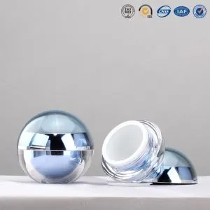 Okrugli plastični akrilni dvokrilni zid visokokvalitetne kozmetičke akrilne posude