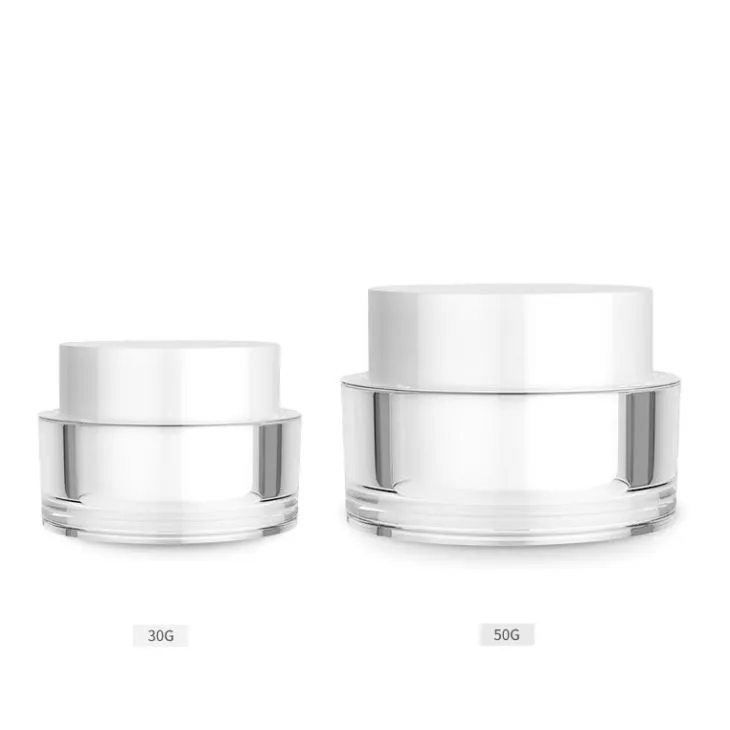 Luxury Packaging Empty Cream Container 50ml For Skin Care Opal Cosmetic Jars